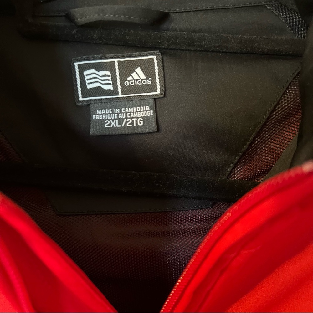 Adidas Red Clima Proof Wind Jacket - image 4